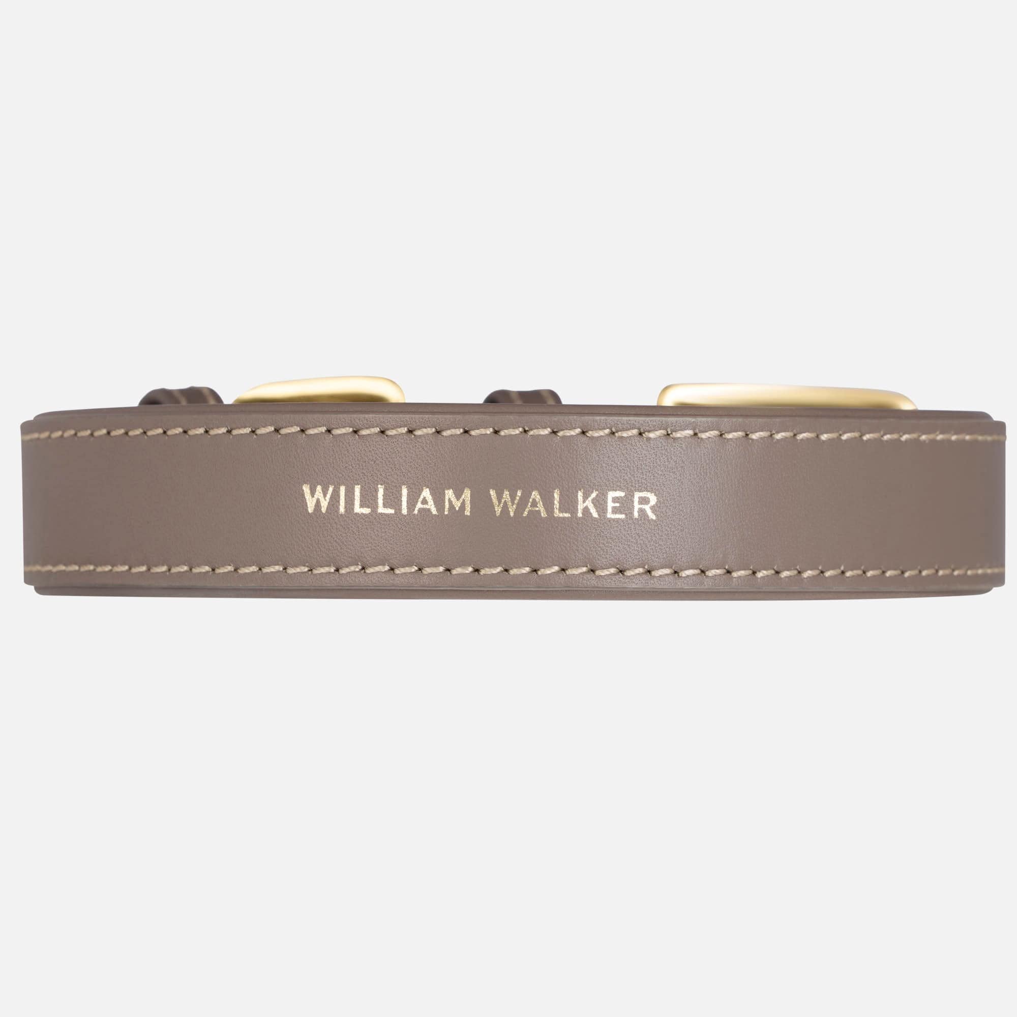 William Walker kožený obojek pro psa Pebble (taupe)