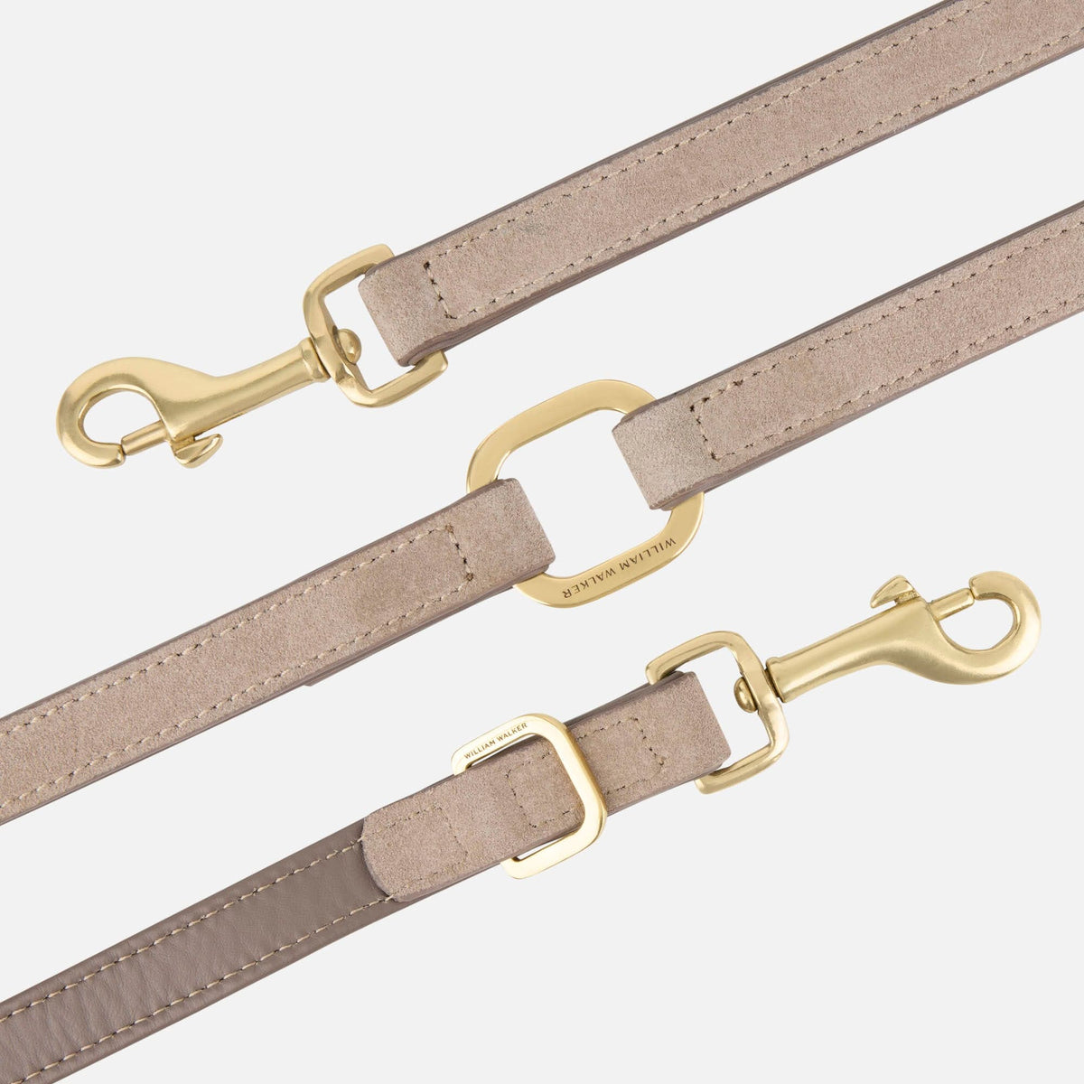 Vysoce kvalitní semišové vodítko pro psa Pebble (taupe) od William Walker