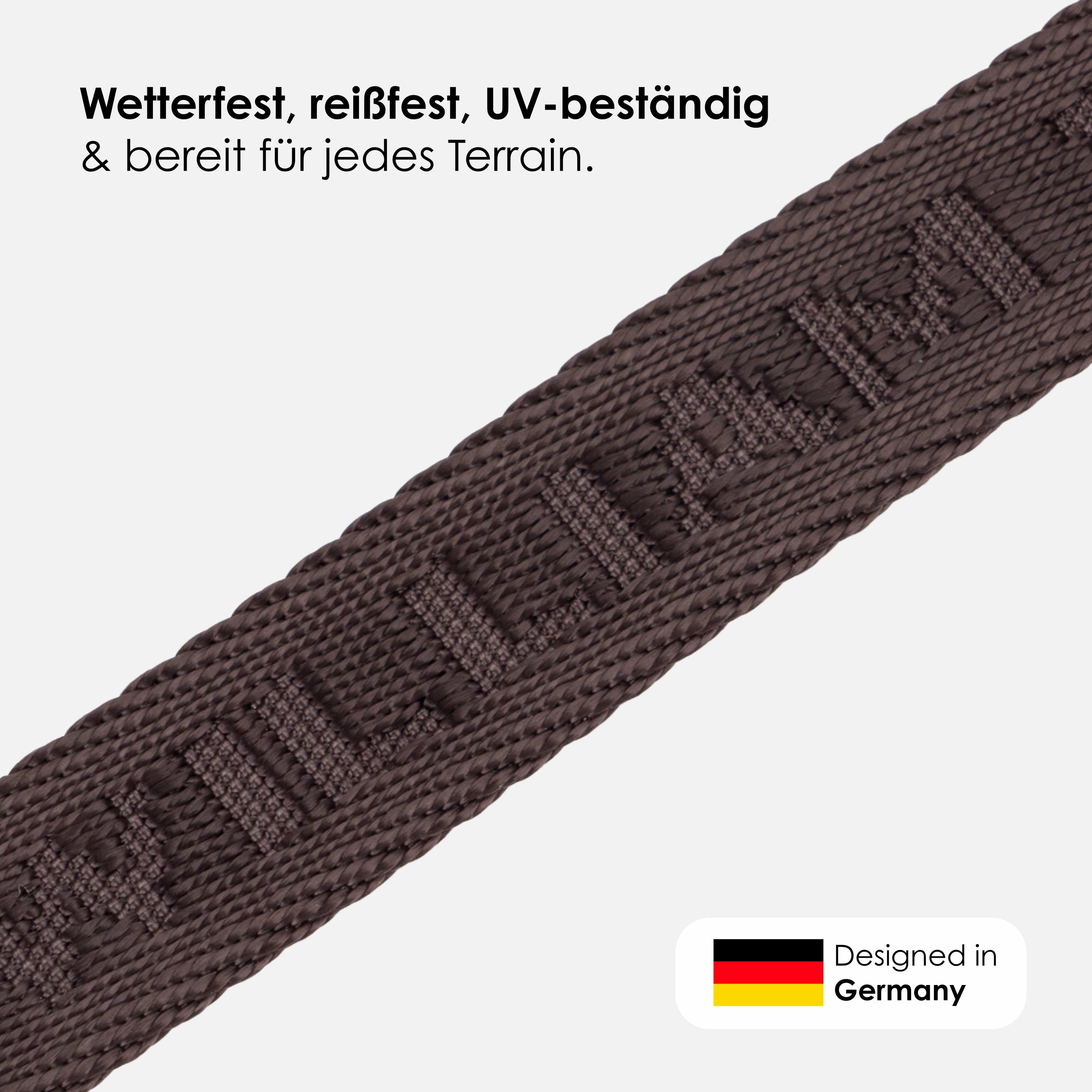 William Walker Jacquard Nylon obojek pro psa Earth (hnědý)