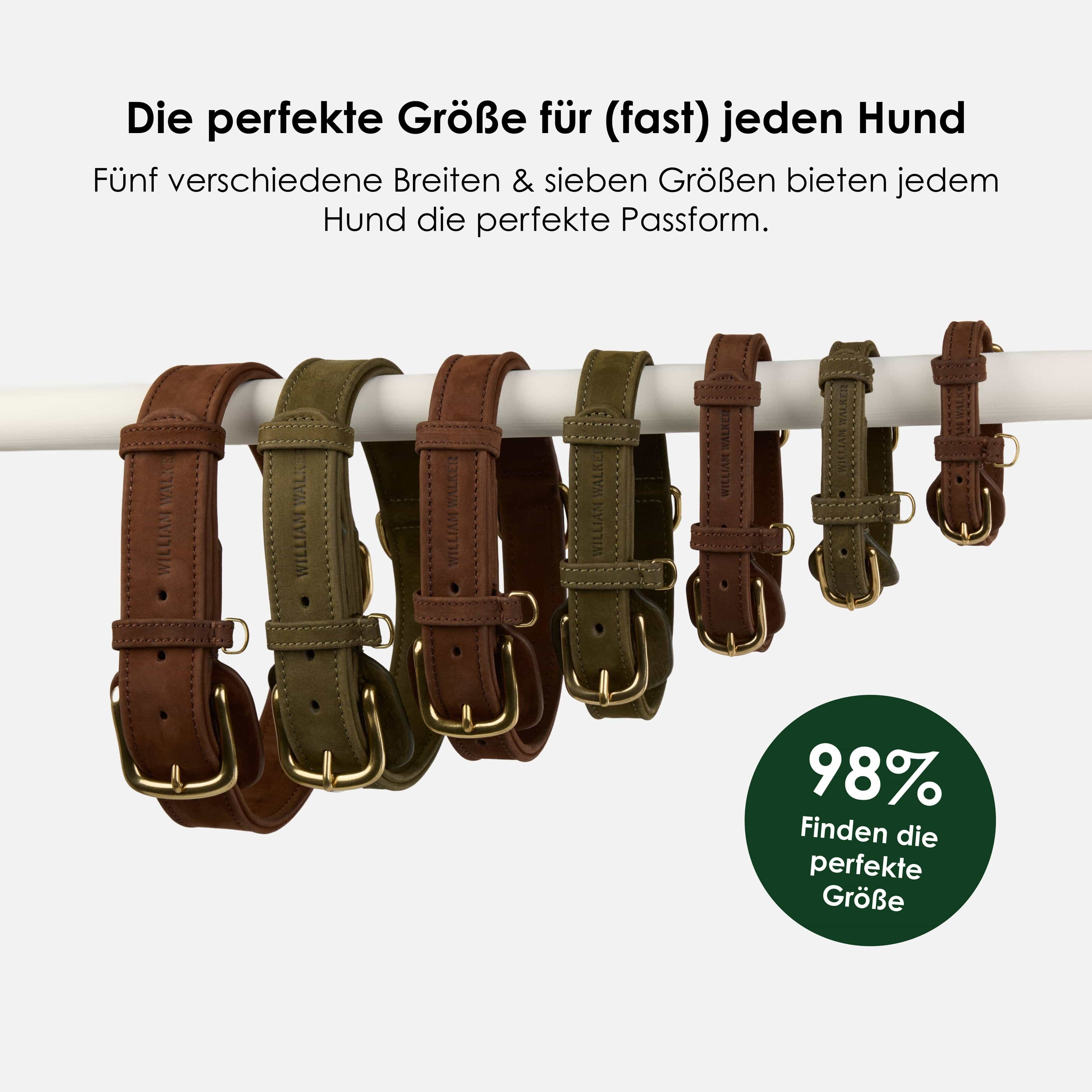 William Walker Voděodolný nubukový obojek pro psa