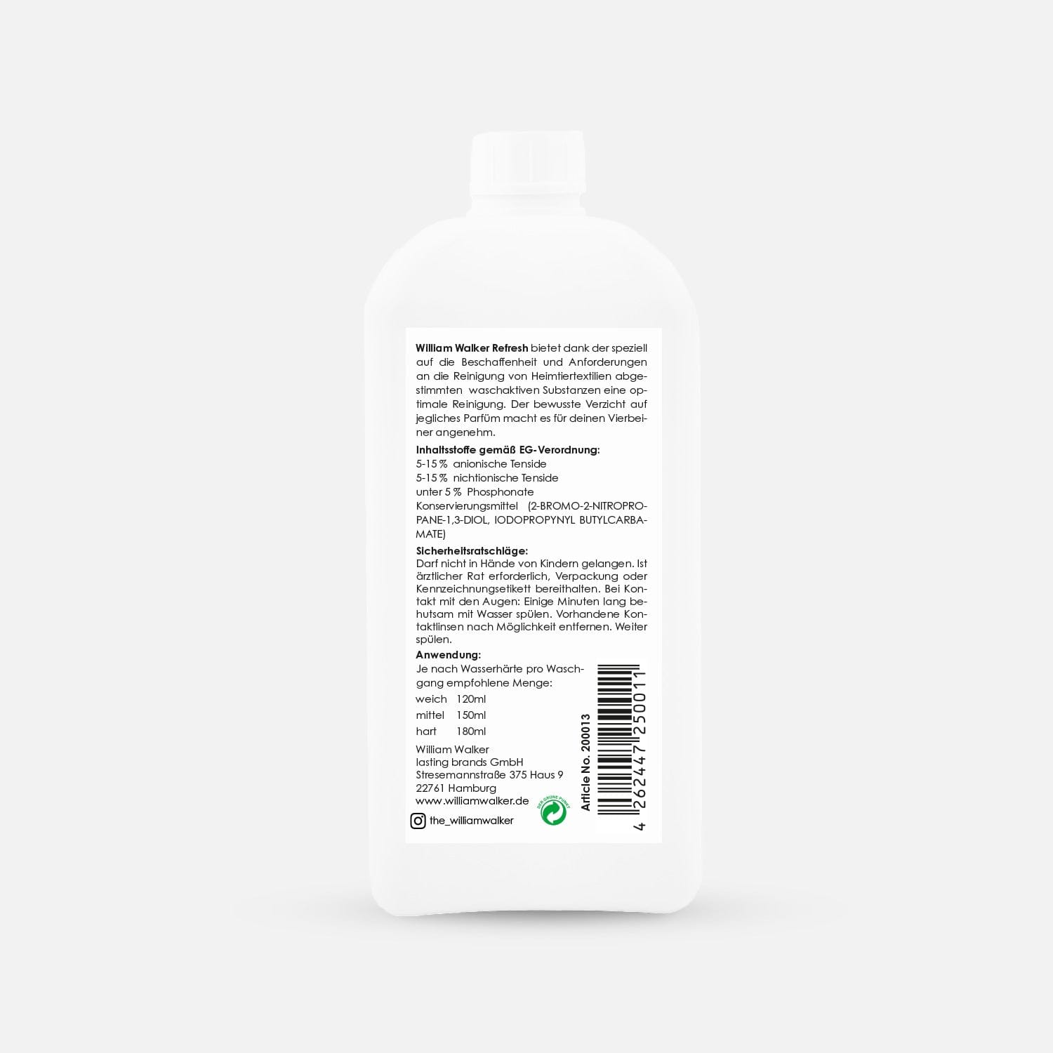 William Walker Ultra Sensitiv prací prostředek Refresh 1000 ml